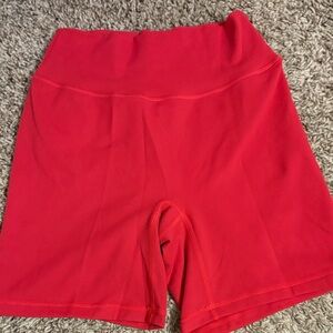 P'tula Women's Vibrant Red Bike Shorts